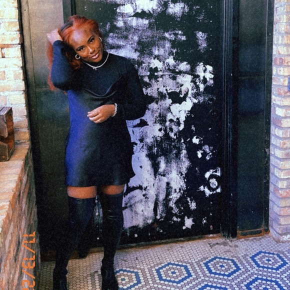 Black Slip Dress - Picture 1 of 1